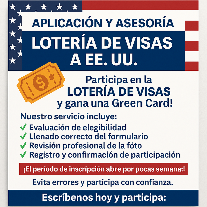 Aplicación y Asesoría para la Lotería de Visas a EE. UU. (DV-2027) Costa Brasil Turismo