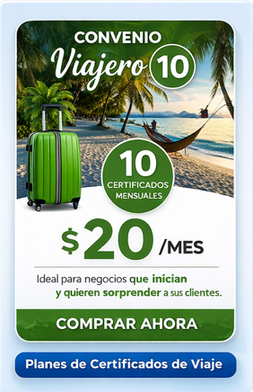 ✈️ Convenio Empresarial – Plan Viajero 10 Costa Brasil Turismo